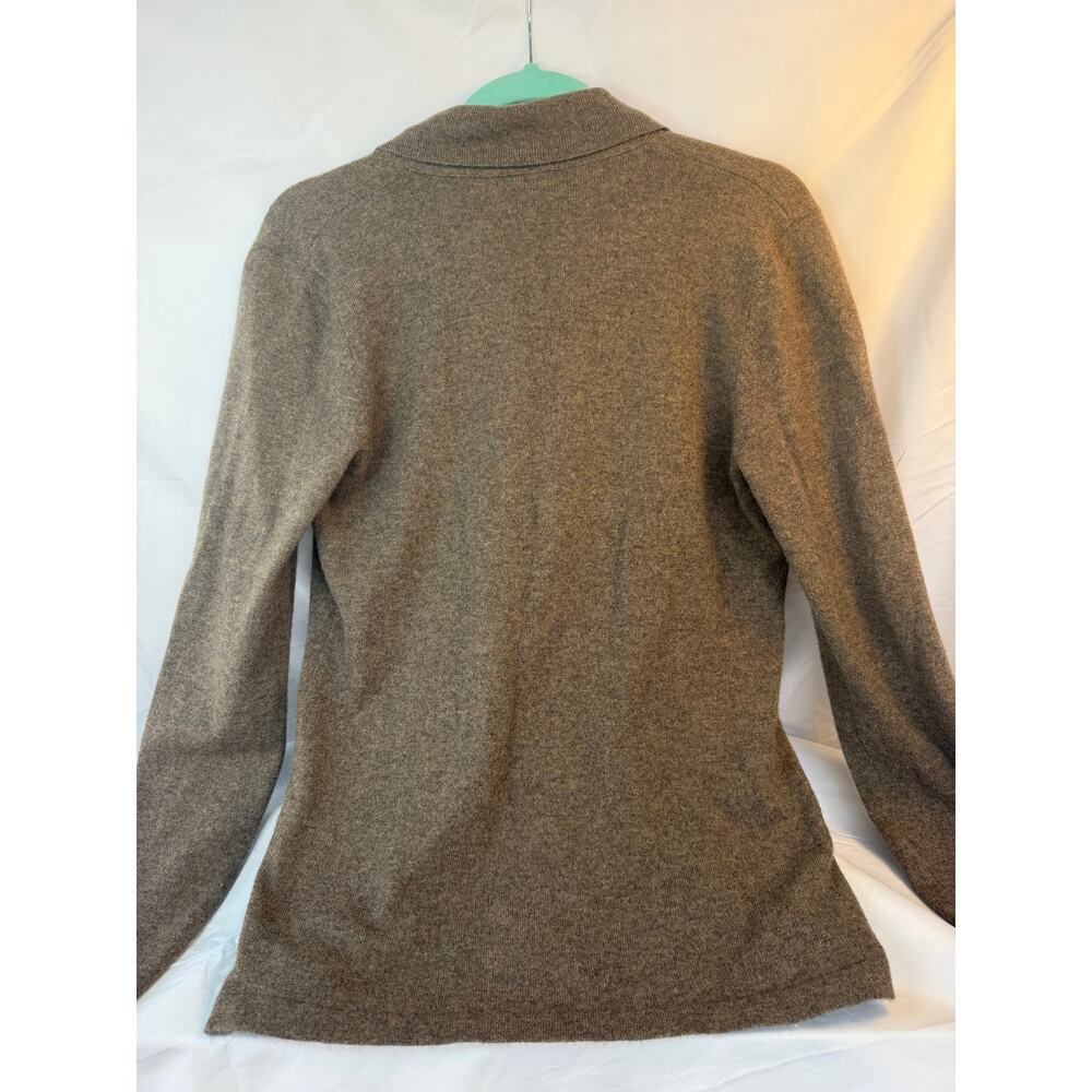 Brunello Cucinelli Cashmere Cardigan Sweater Brown Open Front Size M - Picture 6 of 8